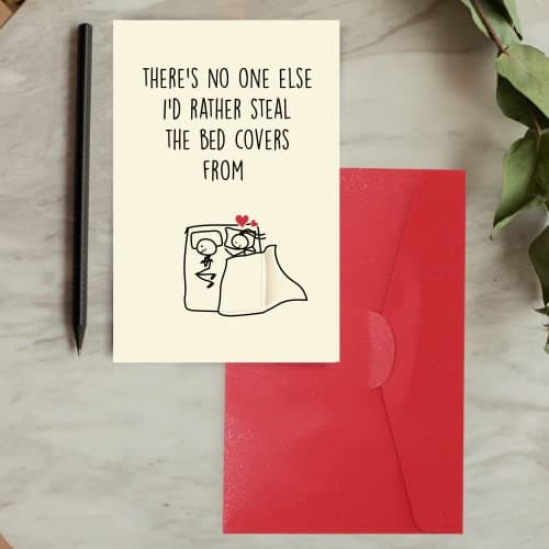 Cheerin Funny Anniversary Card with Envelope - Hilarious Greeting Card for Couples - Birthday Gift for Husband or Boyfriend from Wife or Girlfriend