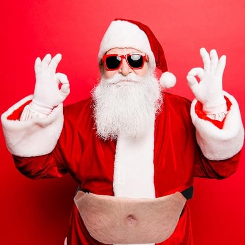 Funny White Elephant Gifts for Men Women Gag gifts Christmas Gift Exchange,Belly Fanny Pack Dad Bag Fake Beer Belly Waist Pack Unisex Waist Bag