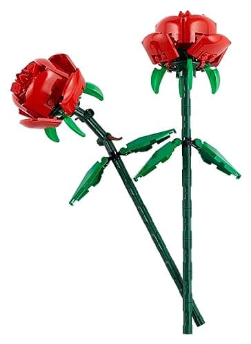 LEGO Roses - Building Toy for Kids, Girls & Boys, Ages 8+ - Artificial, Fake Roses for Home Decor & Display - Gift Idea for Plant & Flower Lovers - 40460