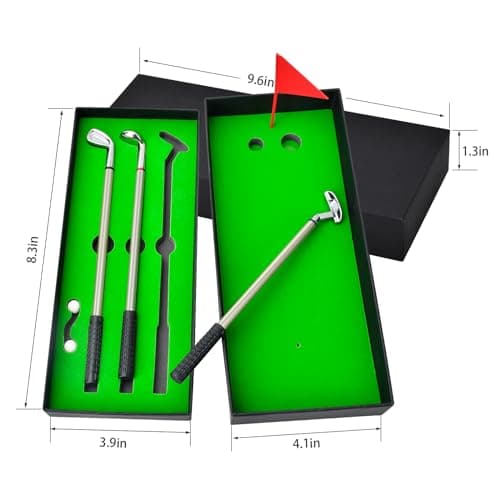 Zutcogo Funny Gifts for Men Dad Adults Husband Him Boyfriend Golfers, Golf gifts Accessories for Men, Personalized Anniversary Birthday Presents Mini Desktop Golf Ball Pen Set, Christmas Stocking Stuffers