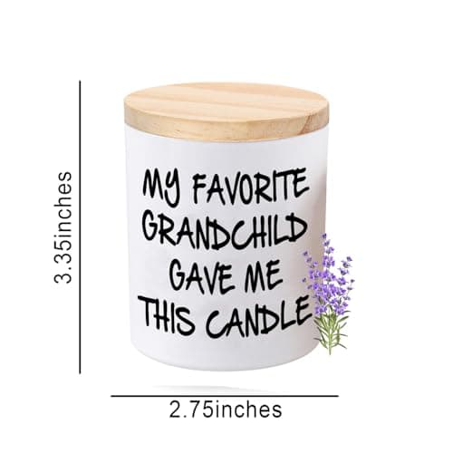 BFJLIFE Gifts for Grandma Grandpa Funny Novelty Unique Christmas Fathers Day Birthday Gifts for Grandpa Grandma Grandparents Lavender Scented Soy Candle