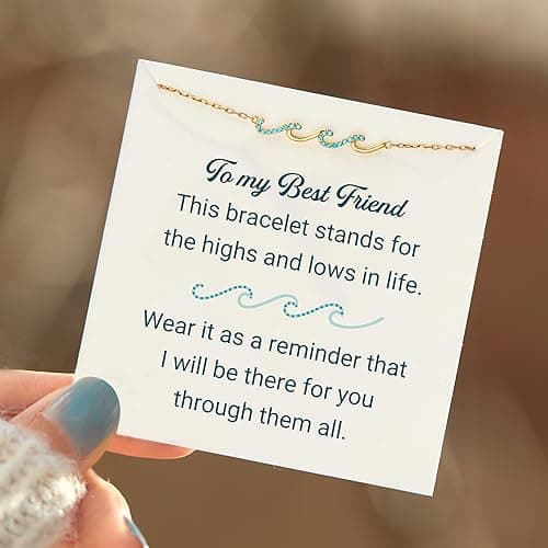 STORYJEWELLERY Friend Gifts, Bestie Bracelets, Friend Birthday Gifts for Women, Friendship Bracelets, BFF Gift, Bestie Jewelry