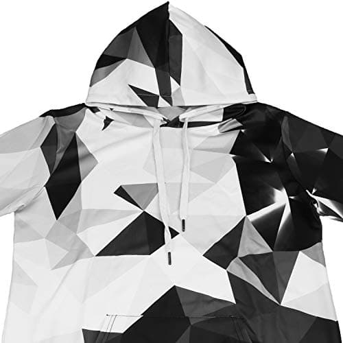 SANKILL Graphic Hoodies for Men Funny Novelty Pullover Sweatshirt Xmas Gifts Black red Anime Hoodie Cool Designs Rapper