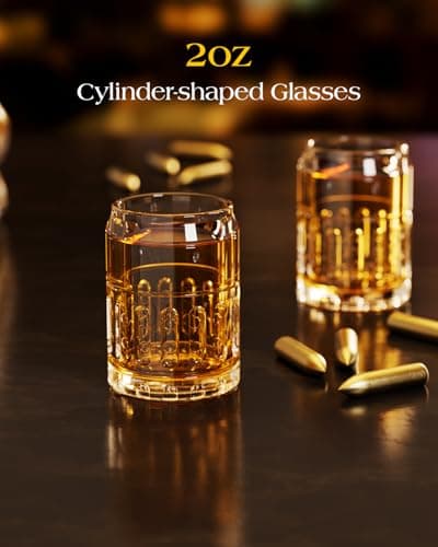 Gifts for Men Dad, Whiskey Decanter Set with 2 Glasses, Unique Gift for fathers day, Husband, Boyfriend, Brother, Anniversary Memorial Day Birthday Gift Ideas, Cool Drinking Accessories for Home Bar