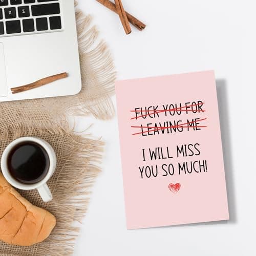 Spercy Coworker Leaving Card, Friend Moving Card, Going Away Gift for Colleague, Farewell Gifts for Work Bestie