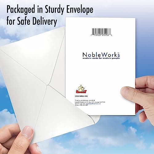 NobleWorks - 80th Happy Birthday Card Funny - 80 Year Old Celebration, Milestone Humor Card for Grandparents, Parents - In Celsius 80 C9351MBG