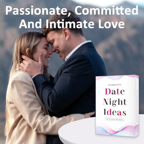 Couple Gifts and Valentine Day Gifts, Date Night Ideas Cards, 42 Romantic Scratch Off Date Card Gifts for Couples, Gifts for Girlfriend and Boyfriend, His or Her Gifts, Gifts for Wife, Husband