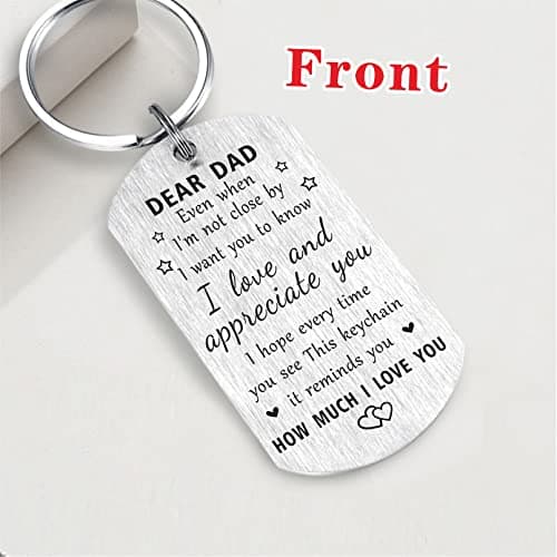 Resdink Dad Gifts from Daughter Son- Remember I Love You Dad Birthday Christmas Fathers Day Keychain