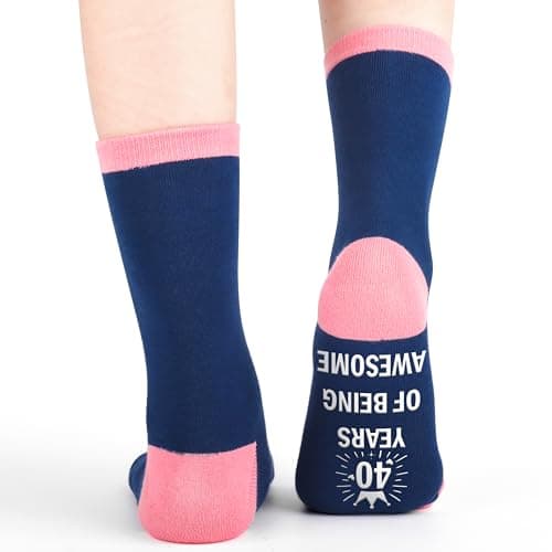 Belloxis 30th 40th 50th 60th 70th Birthday Gifts for Her 50th Birthday gifts for women Grip Crew Socks