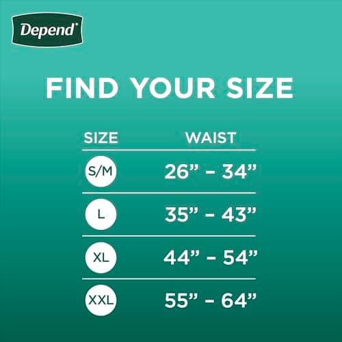 Depend Depend Fresh Protection Adult Incontinence Underwear for Men, Disposable, Maximum, Extra-Large, Grey, 68 Count (2 Packs of 34), Packaging May Vary