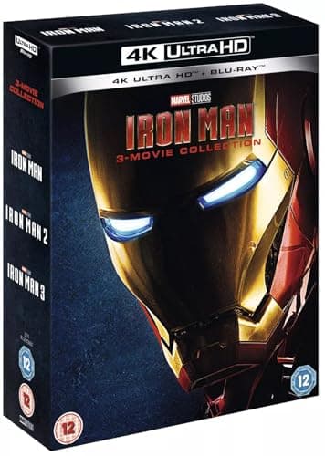 Iron Man: Trilogy (3-Movie Complete Collection, 6-Disc Box set) [4K UHD + Blu-ray] [Region Free]