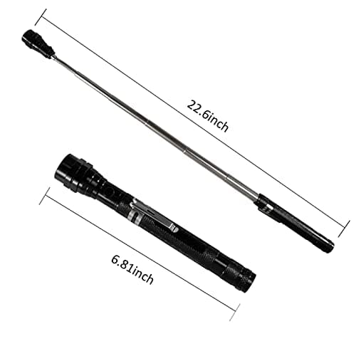 Magnetic Flashlight Gifts for Men Stocking Stuffers for Men Adults Pickup Tool Cool Extendable Magnet Telescoping Gadgets Christmas Birthday for Dad Him Husband Boyfriend Grandpa Handyman Mechanics