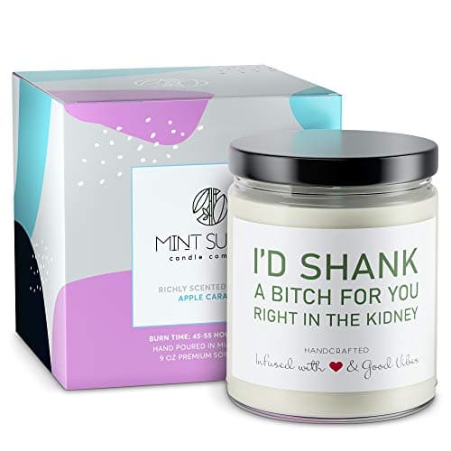 Best Friend Candle - Sister Candle - Funny Birthday Gifts for Women - Hand Poured in The USA - 9 oz - Bestie Gift - Cotton Wick, Cute Christmas Friendship Gifts Ideas, Valentines Day