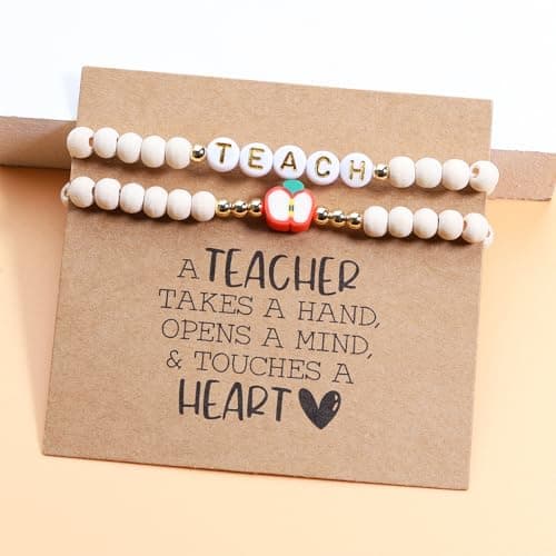 Korotho Teacher Appreciation Gifts for Women, Teacher Bracelets Thank You Gift End of The Year Teachers Appreciation Bracelet Must Have Present from Student