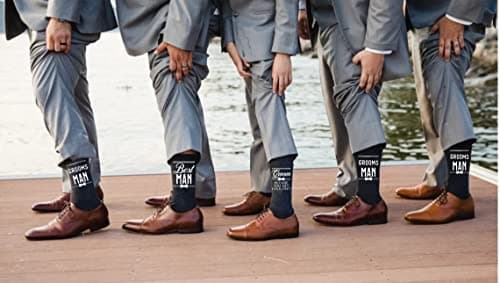 Groomsman Gifts For Men Wedding Gifts Novelty Socks Funny Proposal Gifts Groom Bestman 100% Cotton Crew Socks