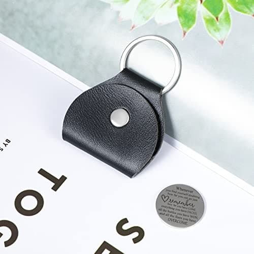 Sureio Pocket Hug Token Gift Long Distance Relationship Keepsake Inspirational Gift with Keychain
