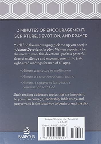 3-Minute Devotions for Men: 180 Encouraging Readings
