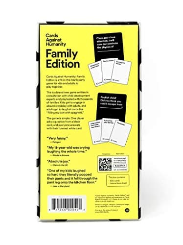 Cards Against Humanity: Family Edition • Ages 8+ • A party game for mature kids and immature adults