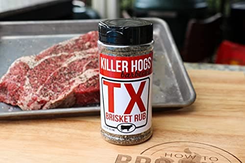 Killer Hogs BBQ TX Brisket Rub | Championship BBQ and Grill Seasoning | Great on Brisket, Ribs, Steaks, or Turkey | 11 Ounces