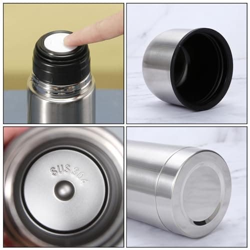 Insulated Thermal Bottle With Cup Stainless Steel Coffee Flask For Hot And Cold Drink,Vacuum Insulated Tumbler Water Bottle,Double Walled Sport Travel Mug (350ml)