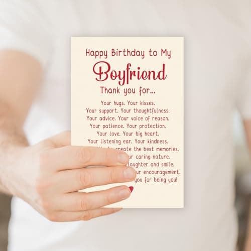 Happy Birthday Card & Gifts for Boyfriend,Funny Birthday Card for Boyfriend,Romantic Birthday Gifts for Boyfriend,Happy Bday Card