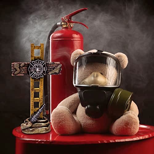 Mutank Firefighting Helmet Neon Sign, Pop Art Neon Light USB Powered LED Dimmable, for Hero Wall Decor Man Cave Firefighting Sign Wall Decor art, Firefighting Gift(12.9 * 11.8 In) ﻿