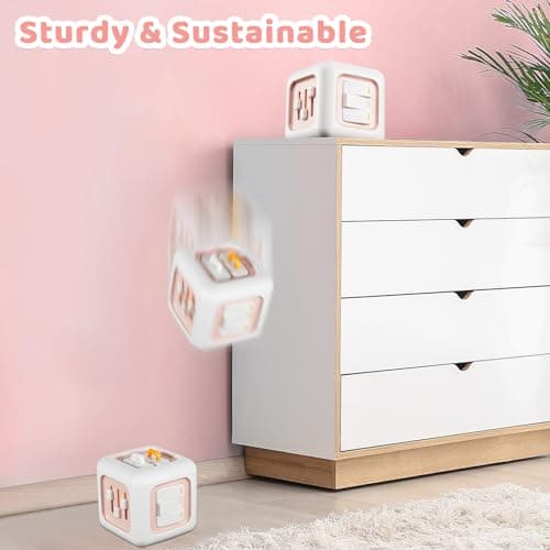 Busy Cube Toys for 1 Year Old Girl Gifts, Montessori for Baby Girl, Travel Sensory Toys for Toddlers 1-3, Learning Fine Motor Skills| 1st Birthday Girl Gifts 12 Months +