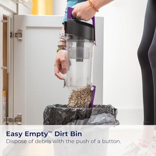 Bissell CleanView Compact Turbo Upright Vacuum with Quick Release Wand, Full Size Power, Compact Size for Apartments & Dorms, 3437F