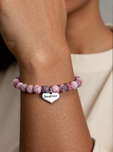 iWenSheng Daughter Gift from Mom Dad - Inspirational Daughter's Bracelet from Mother Father, Birthday Christmas Graduation Gifts for Daughters