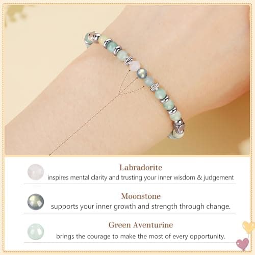 𝗚𝗶𝗳𝘁𝘀 𝗳𝗼𝗿 𝗪𝗼𝗺𝗲𝗻 𝗠𝗼𝗼𝗻𝘀𝘁𝗼𝗻𝗲 𝗔𝗺𝗮𝘇𝗼𝗻𝗶𝘁𝗲 𝗕𝗿𝗮𝗰𝗲𝗹𝗲𝘁𝘀, New Beginnings Retirement Christmas Graduation Birthday Good Luck Gifts for Women Mom Grandma Sister Coworkers Friends