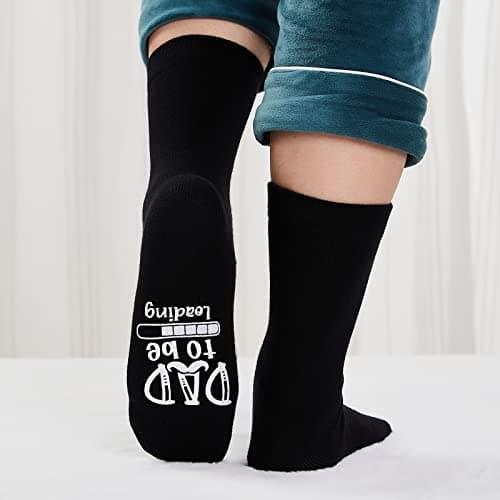 Funny Father Grandpa Daddy Father's Day Bad Pun Humor socks,Dad to Be, Loading. Please Wait - Funny socks for New Fathers