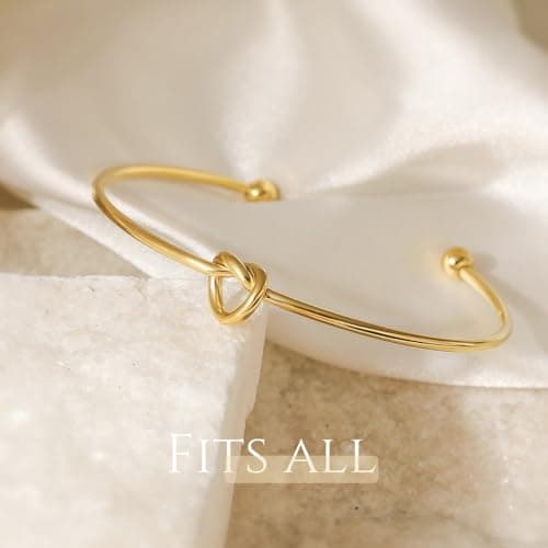 Best Friend Gifts for Women - Forever Love Knot Friendship Bracelets, Friendship Gifts for Women, Gifts for Best Friend Woman, Best Friend Birthday Gifts, Adjustable Bracelet for Christmas