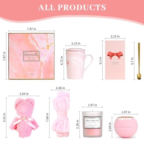 Gift for Women, Gift Baskets for Women, Gift Sets Contains 6 Gifts in Total, Fun Gifts for Her, Friends, Colleagues, Wife, Mom, Daughter, Sister, Aunt