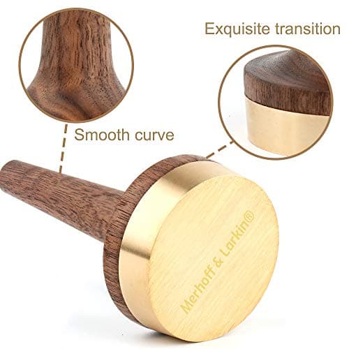 Wooden Ring Holder For Jewelry | 1 Piece | Black Walnut Wood & Brass Stand | Gift For Men & Women, Engagement, Wedding & Anniversary | Him & Her Rings Modern Display | Fits Any Band Size 00 Up