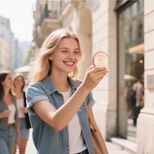 Bestie Makeup Mirror - Compact Friendship Gift for Women, Perfect for Sister or Best Friend's Birthday, Graduation or Any Occasion