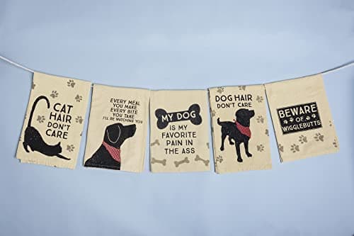 Primitives by Kathy Cotton Dish Towel Set - Dog Design, Kitchen/Bathroom Decor, Tea Towels, 28"x28"