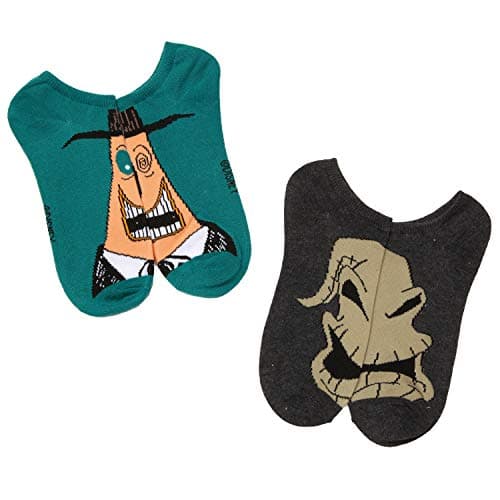 Disney Women's Nightmare Before Christmas 5 Pack No Show Socks