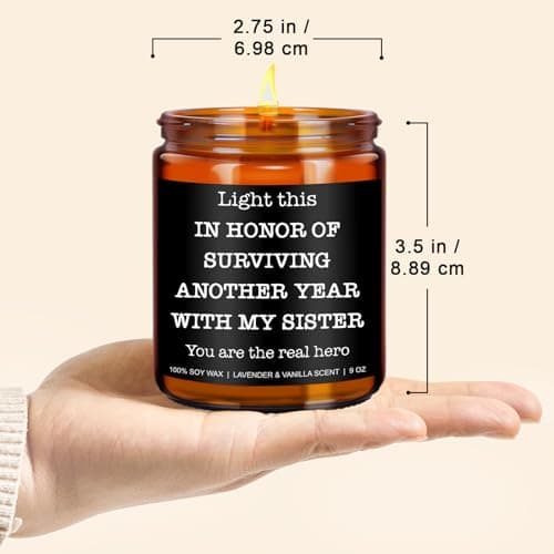 Funny Scented Candle - Brother in Law Gifts, Christmas, Stocking Stuffers, Birthday, Cool Gifts for Brother in Law, Best BIL - 9 oz Jar Candle, Soy Wax