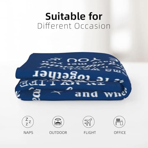 Boyfriend Gifts from Girlfriend, Birthday Gifts for Him Boyfriend Ideas, Anniversary Meaningful Gifts for Boyfriend Throw Blanket 60" x 50"