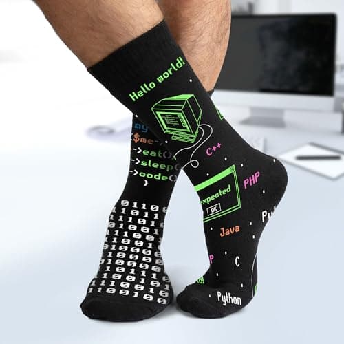 Funny Job Socks for Boss & Manager, Nerds, Programmers, Quilters – Christmas Gifts, Stocking Stuffers for Men & Women