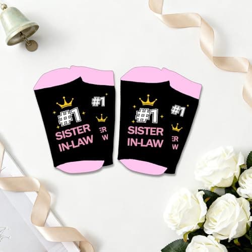 Gifts for Sister-in-Law - Christmas Birthday Mother's Galentines Valentines Day Graduation Mothers Day Sister in Law Gifts,Best Sister-in-Law Gift,Stocking Stuffer,Sister in Law Socks