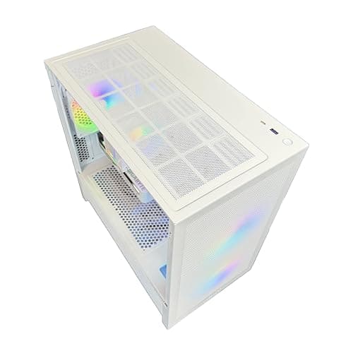 TWELF Onyx H3 Gaming PC – Core i5-13400F, RTX 5060 8GB, 16GB DDR4, 1TB NVMe SSD, WiFi 6, Windows 11 Pro – VR-Ready, White Gaming Tower + Mystery Gift Included