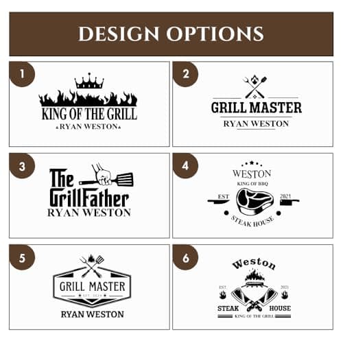 GIFTS TO ENGRAVE Personalized Grilling Gifts for Men - Custom Fathers Day Present for Dad - BBQ Cutting Board Perfact Grill Master Gifts for Him, Dad, Father in Law, Husband 2025
