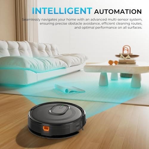 Robot Vacuum and Mop Combo, 2 in 1 Mopping Robot Vacuum Cleaner, 4200Pa Powerful Suction, Multi-Surface Cleaning, Obstacle Avoidance, Self-Charging, Easy to use, App & Voice Control, Works with Alexa