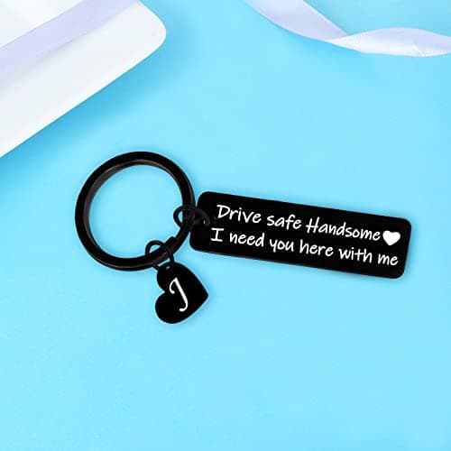 Nimteve Drive Safe Keychain - Handsome Gifts For Him, Dad, Husband, Boyfriend