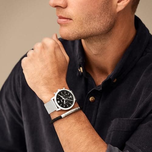 Fossil Men's Neutra Quartz Stainless Steel and Leather Chronograph Watch