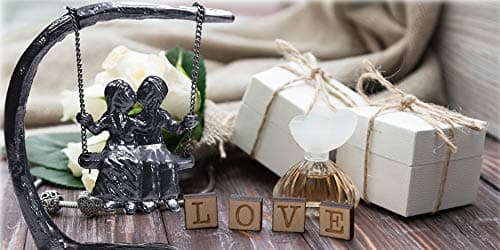 for Couple, Iron Anniversary, Marriage, Gift for Wife, Cool Engagement Gift, Wedding Anniversary Sculpture 7.5"x7"x3". Expresses Passion and Love. Gift Wrap Available