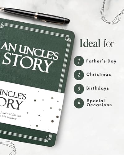 Uncle's Life Story Journal (Hardcover): A Meaningful Keepsake for Uncle to Share His Journey and Memories, Book Includes 250+ Prompt Questions, Sentimental Gifts for Father's Day, Birthday & Christmas