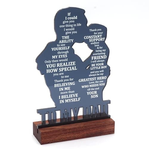 Christmas Gift for Dad Father, Dad Gifts for Fathers Day from Son, Birthday Gifts for Dad from Son, Fathers Day Sign Gifts for Dad from Son, Valentines Day Gift for Dad