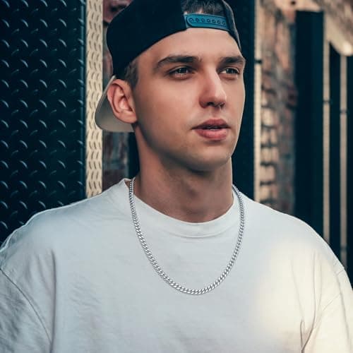 JoycuFF Mens Cuban Link Chain Necklace for Boyfriend Gold Silver Stainless Steel 6MM 10MM Hip Hop Anniversary Birthday Christmas Jewelry for Men